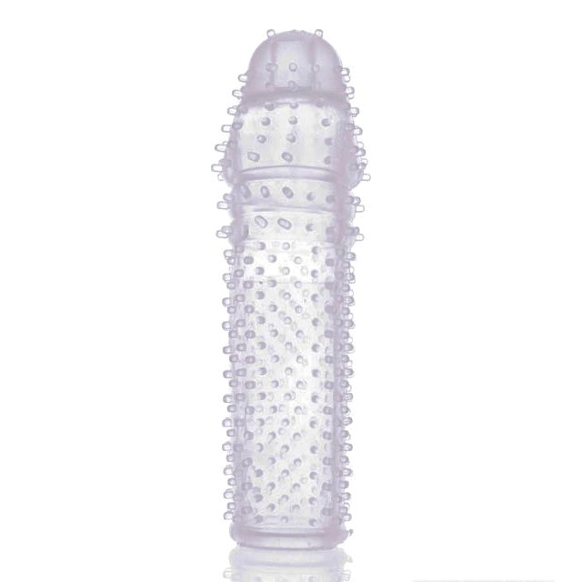 Capa Peniana Transparente com Cerdas Massageadoras C
